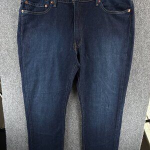 Levis Premium 514 Jeans 40x32 Straight Stretch Blue Denim Dark Wash ACTL 40X32